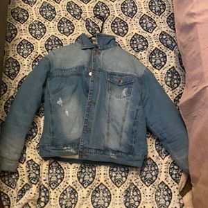 cute winter jean jacket only worn once.